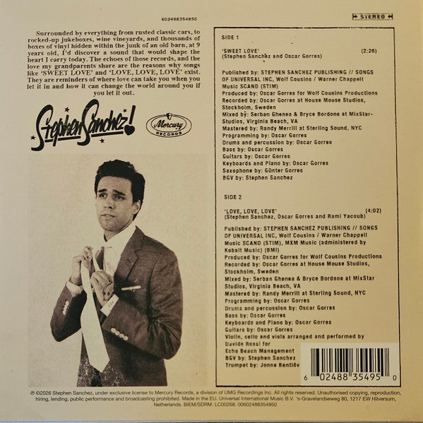 Stephen Sanchez : Sweet Love (7", Single)