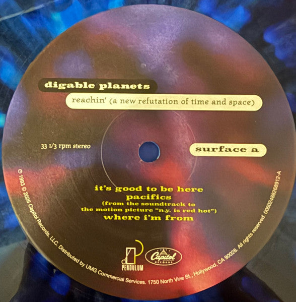 Digable Planets Reachin' (A New Refutation Of Time And Space) vinyl 2LP surface a label
