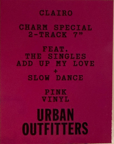 Clairo (2) : Add Up My Love / Slow Dance (7", Single, Ltd, Pin)