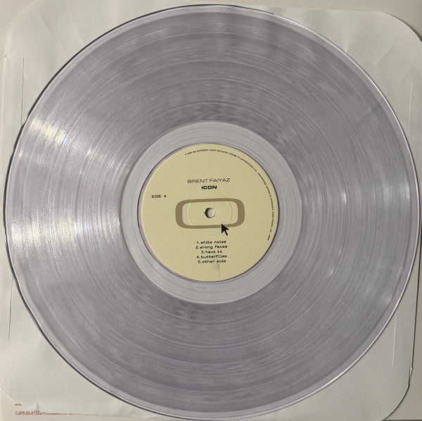 Brent Faiyaz Icon clear vinyl LP record