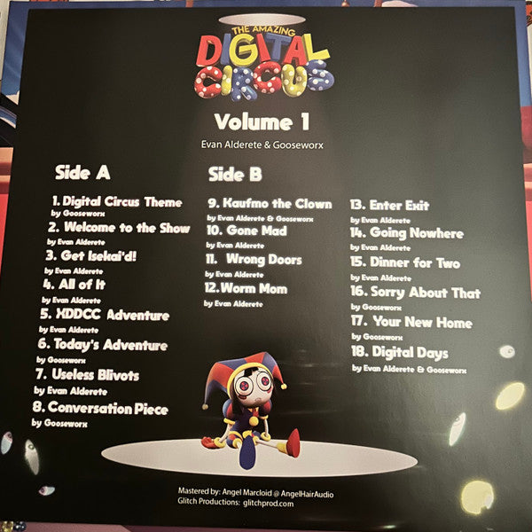 Gooseworx, Evan Alderete : The Amazing Digital Circus (Original Pilot Soundtrack) (12", Album, Ltd, Pic, RE)