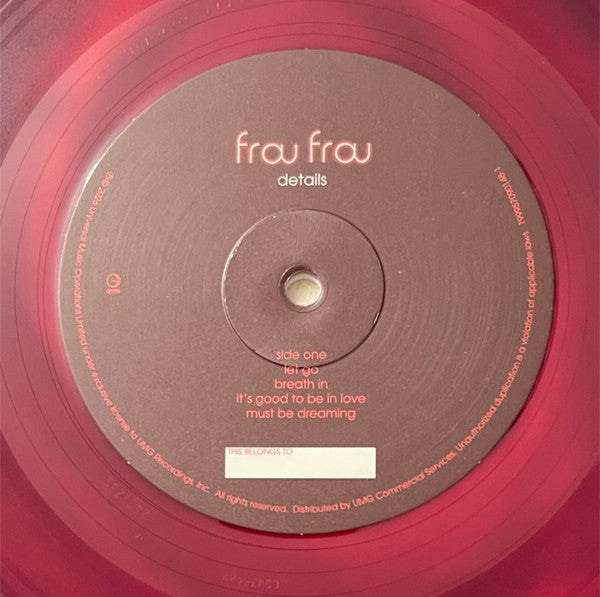 Frou Frou : Details (2xLP, Album, Club, Ltd, Num, RE, Pur)