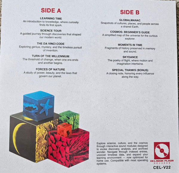 slowerpace 音楽 Encardia '99 (Music Library) vinyl LP back cover with tracklist