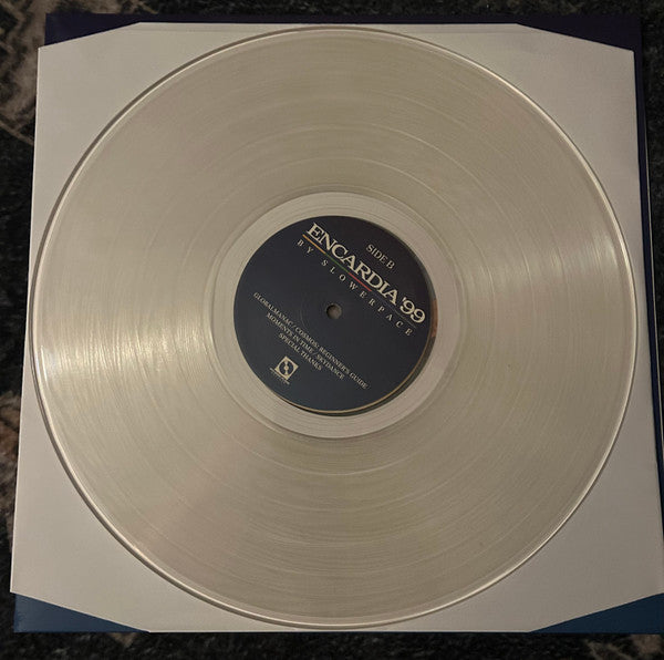 slowerpace 音楽 Encardia '99 (Music Library) limited edition clear vinyl LP, side B label