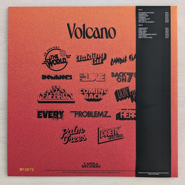 Jungle (12) : Volcano (LP, Album, Ltd, Num, RE, Vol)