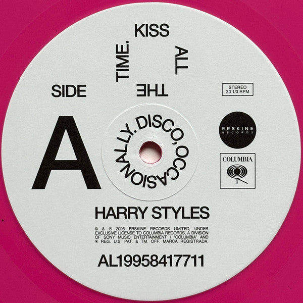Harry Styles : Kiss All The Time. Disco, Occasionally. (LP, Album, Ltd, Kis)