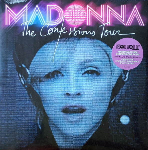 Madonna The Confessions Tour vinyl 2LP front cover with RSD hype sticker