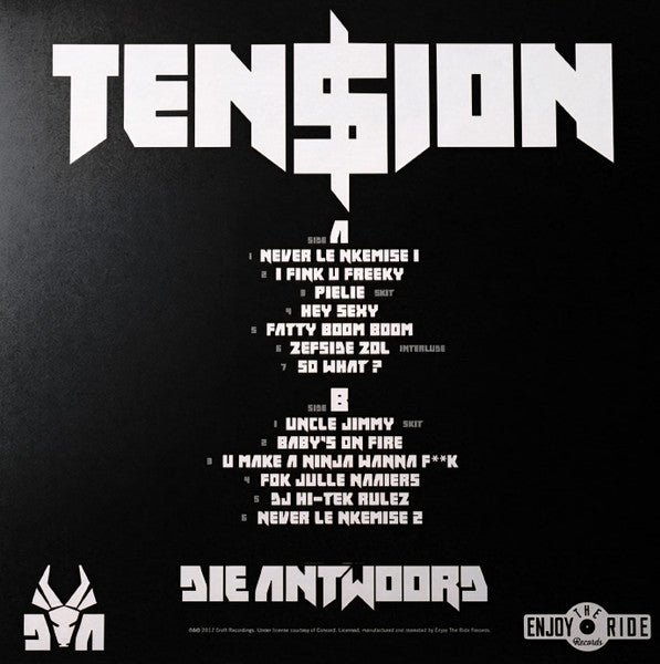 Die Antwoord : Ten$ion (LP, Album, Ltd, RE, Cle)