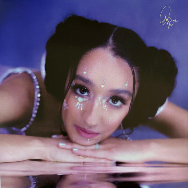 Raveena Moonstone EP vinyl LP front cover with foil-stamped signature