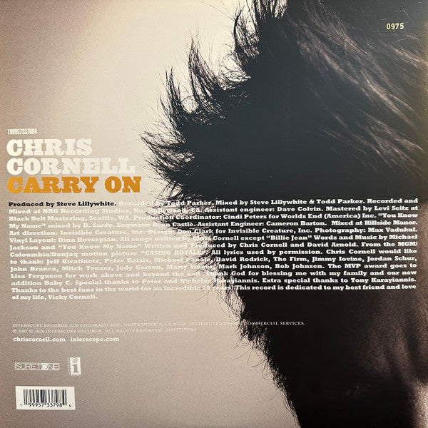 Chris Cornell : Carry On (2xLP, Album, Club, Ltd, Num, RE, Yel)