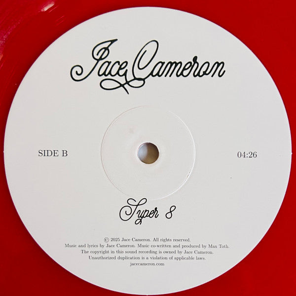Jace Cameron : American Car Ride / Super 8 (10", Shape, Single, Ltd, Num, Fla)