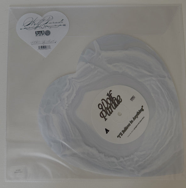 Wolf Parade : I'll Believe In Anything (7", Shape, Single, Ltd, Mil)