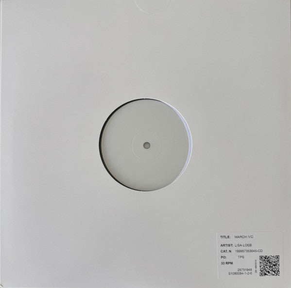 Lisa Loeb & Nine Stories Tails vinyl test pressing white label disc in plain jacket, second view
