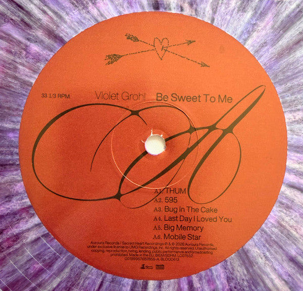 Violet Grohl : Be Sweet To Me (LP, Album, Ltd, Num, Vio)