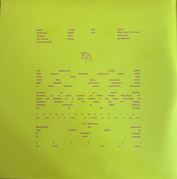 Goose (6) : BIG MODERN! (2xLP, Album, Ltd, Num, Big)
