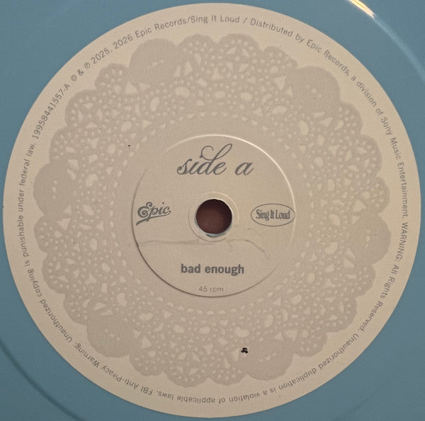 Madison Beer : Bad Enough / Angel Wings (6½", Shape, Single, Ltd, Blu)