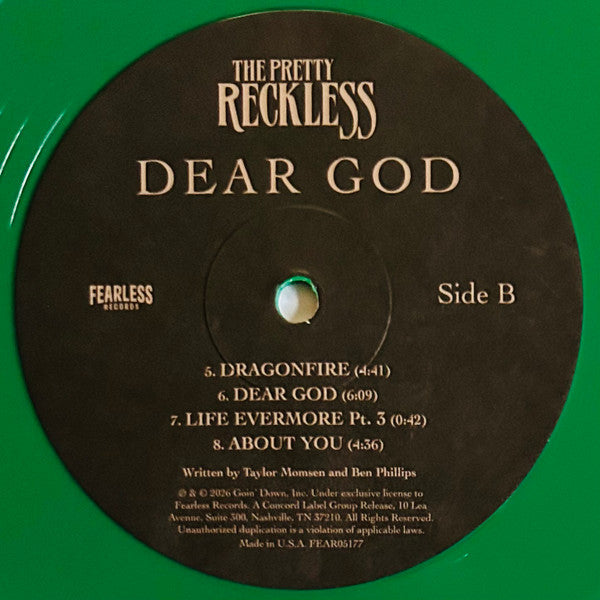 The Pretty Reckless : Dear God (2xLP, Album, Ltd, Eve)