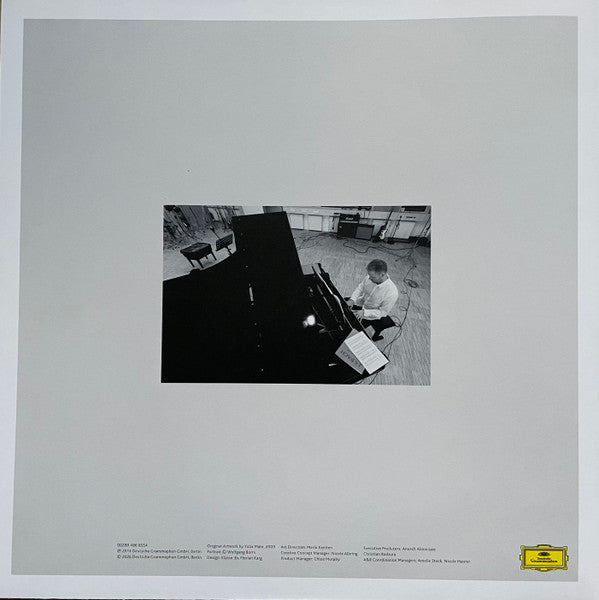 Max Richter The Blue Notebooks vinyl LP insert with piano photo