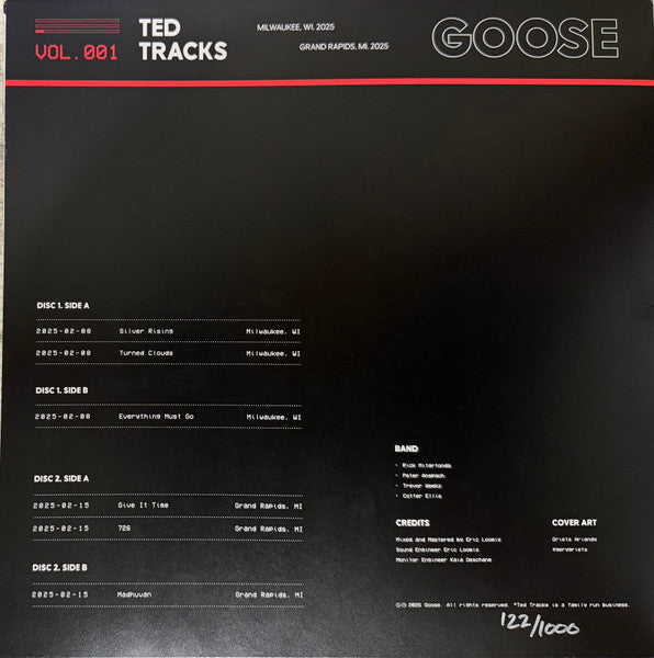 Goose (6) : Ted Tracks Vol. 001 (2x12", Ltd, Vio)