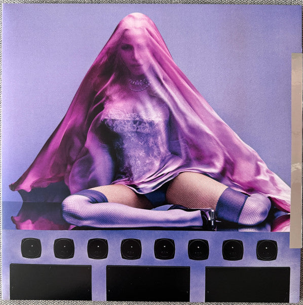 Madonna Confessions II vinyl 2LP gatefold front cover with mirrored tape, slipcase removed