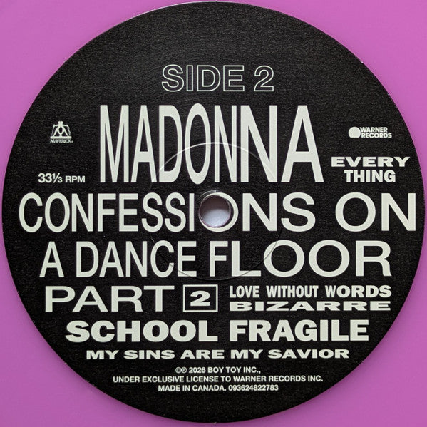 Madonna : Confessions II (LP, Album, Ltd, Mixed, Vio)