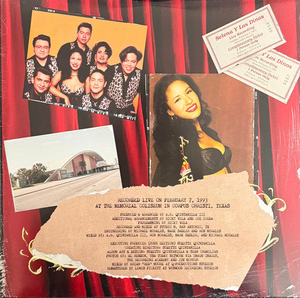 Selena : Live (2xLP, Album, Ltd, P/Mixed, RE, RM, Wat)