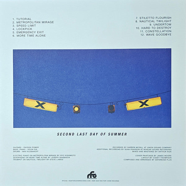 Daydream Plus : Second Last Day Of Summer (LP, Album, Club, Ltd, Num, Nau)
