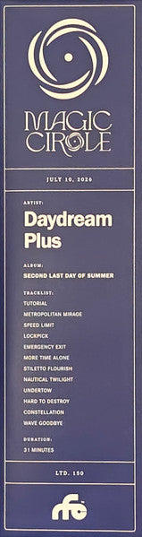 Daydream Plus : Second Last Day Of Summer (LP, Album, Club, Ltd, Num, Nau)