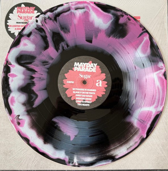 Mayday Parade : Sugar (LP, Album, Whi)