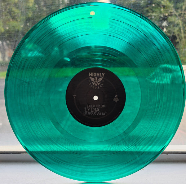 Highly Suspect Black Ocean limited edition Pounamu green 12" vinyl EP, side A and label