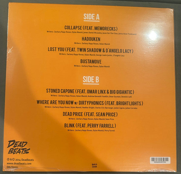 Zeds Dead : Somewhere Else  (LP, EP, Ltd, RE, Yel)
