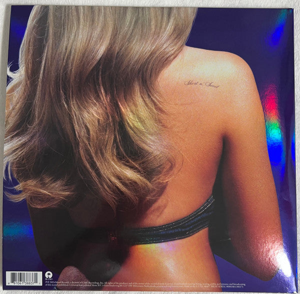 Sabrina Carpenter Short N' Sweet vinyl LP reflective back cover with barcode