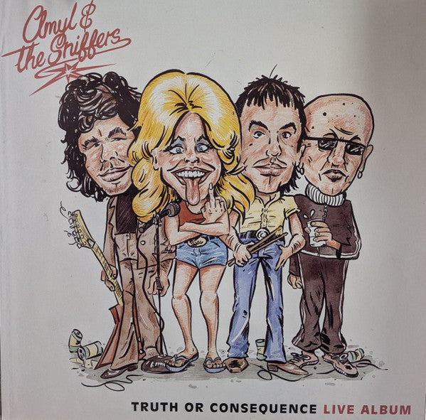 Amyl and The Sniffers Truth Or Consequence Live Album vinyl LP front cover