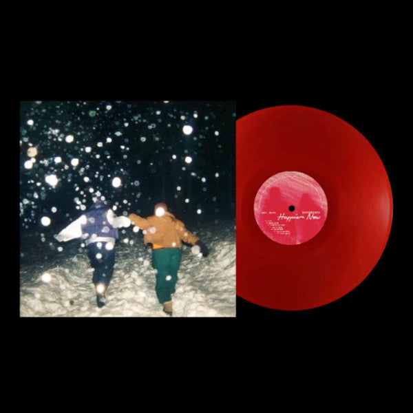 Movements Happier Now limited edition ruby vinyl LP with cover, packshot