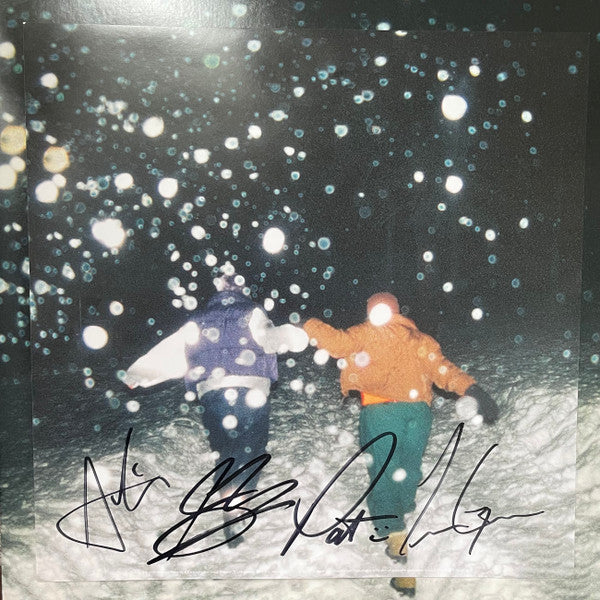 Movements Happier Now vinyl LP front cover signed by the band