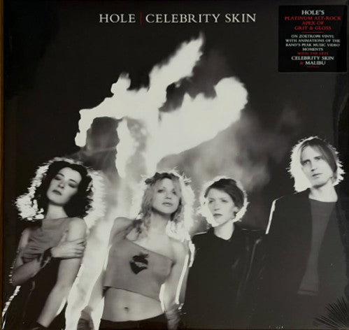 Hole Celebrity Skin vinyl LP front cover, sealed, with hype sticker