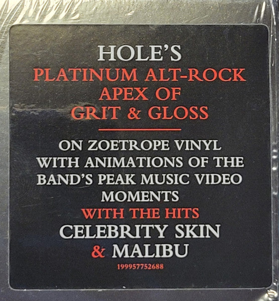 Hole Celebrity Skin vinyl LP zoetrope vinyl hype sticker