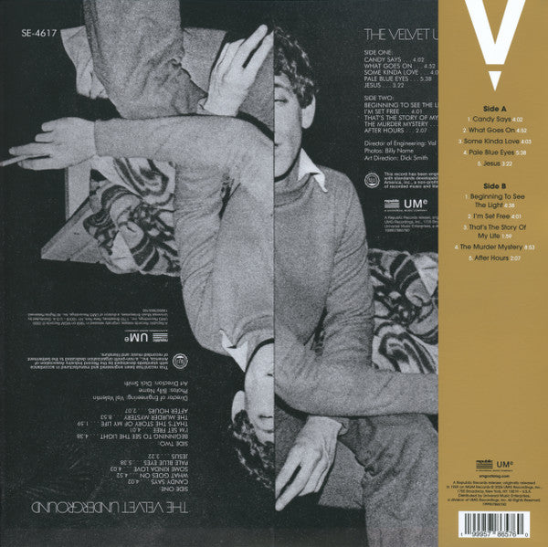 The Velvet Underground The Velvet Underground vinyl LP back cover with Vinylphyle obi and barcode