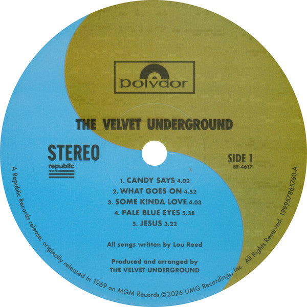 The Velvet Underground The Velvet Underground vinyl LP side 1 Polydor label