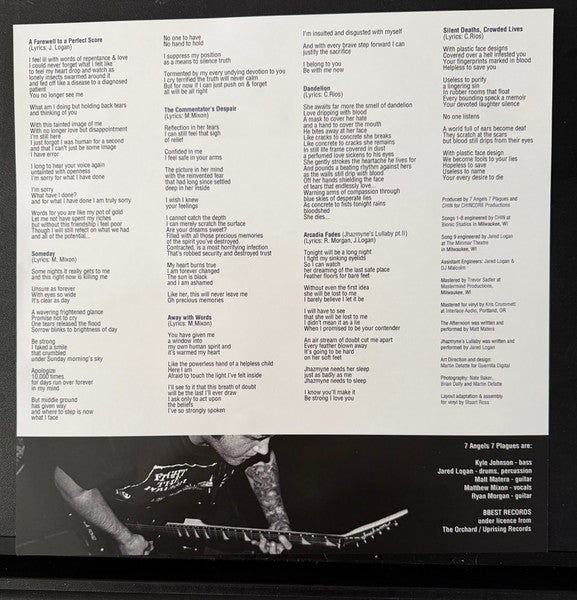 7 Angels 7 Plagues : Jhazmyne’s Lullaby  (12", Album, Ltd, RP, Sil)