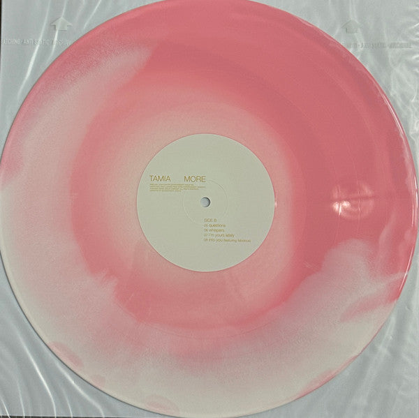 Tamia More pink swirl vinyl record, reverse side