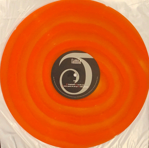 Tamia Tamia limited edition Orange Lollipop vinyl record and label