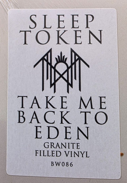 Sleep Token Take Me Back To Eden vinyl 2LP granite filled vinyl hype sticker
