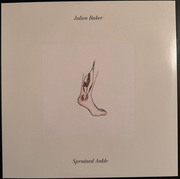 Julien Baker Sprained Ankle vinyl LP front cover with original hand-drawn artwork