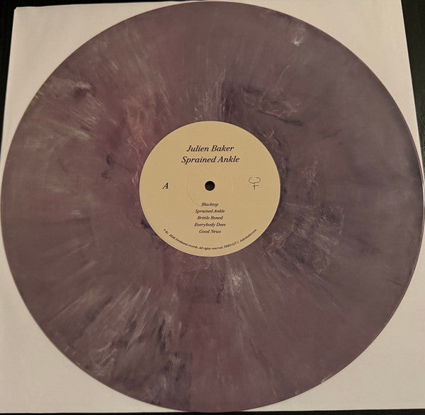 Julien Baker Sprained Ankle limited edition "Bruise" purple marble vinyl LP record