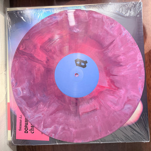 Fontaines D.C. Dopamine Chamber limited edition Red Nebula vinyl record and side A label