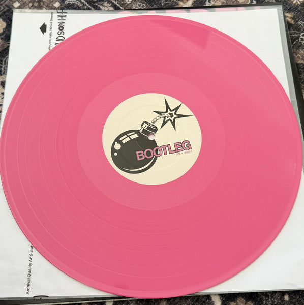 The Garden Bootleg limited edition opaque pink vinyl record and bomb label