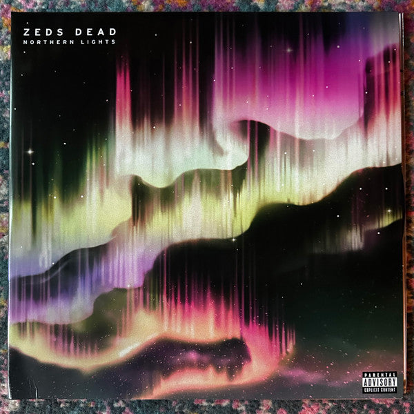 Zeds Dead Northern Lights vinyl 2LP front cover with aurora artwork