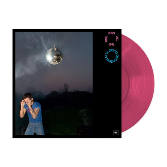 Harry Styles Kiss All The Time Disco Occasionally limited edition Kiss Pink vinyl LP mockup