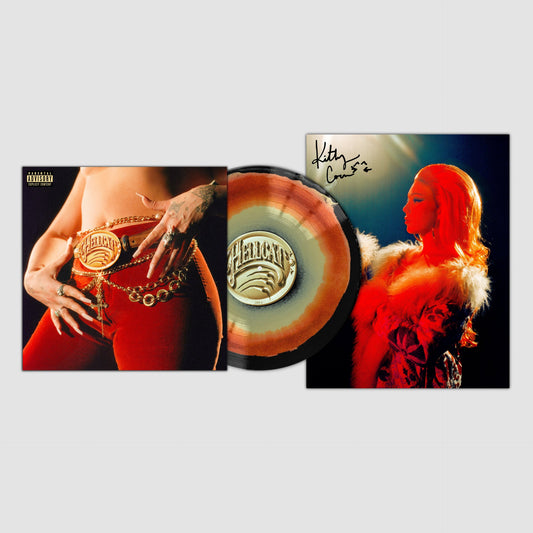 Kitty Coen Hellcat signed limited edition Desert Spell vinyl LP mockup with autographed card